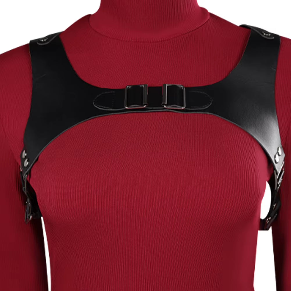 Female Ada Cosplay Wong Costume Dress Belt Roleplay Outfits Fantasia Halloween Carnival Disguise Suit for Adult Women Girls